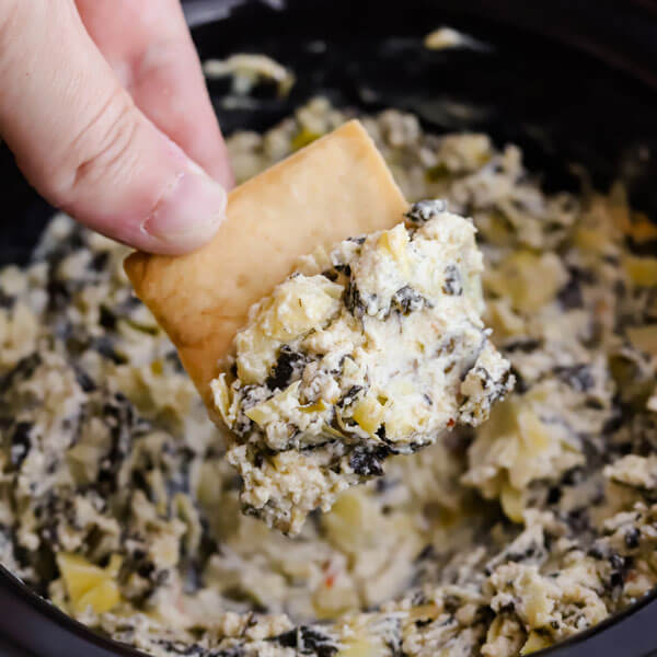 Slow Cooker Spinach Artichoke Dip Recipe Land O’Lakes
